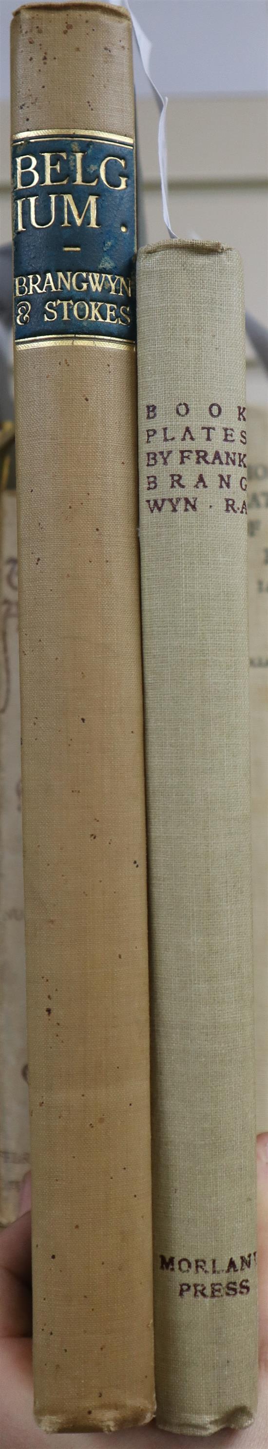 Brangwyn, Frank - Belgium, folio, half vellum, text by Hugh Stokes, introduction by Paul Lambotte,